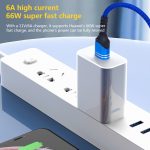 6A gewebtes USB-Ladekabel, Kabellänge: 1 m – Bild 2