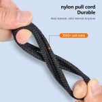 6A 66W 3 in 1 USB auf 8 Pin + Micro USB + USB-C / Typ-CGeflochtenes Schnelllade-Datenkabel – Bild 5