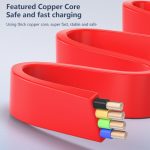 3 in 1 USB auf 8Pin + Micro USB + USB-C / Typ-C Teleskop-Ladekabel mit Handyhalter – Bild 6