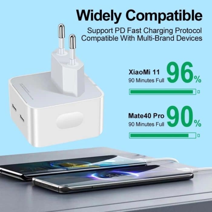 PD 50W Ladegerät mit zwei USB-C-/Typ-C-Anschlüssen – Bild 5