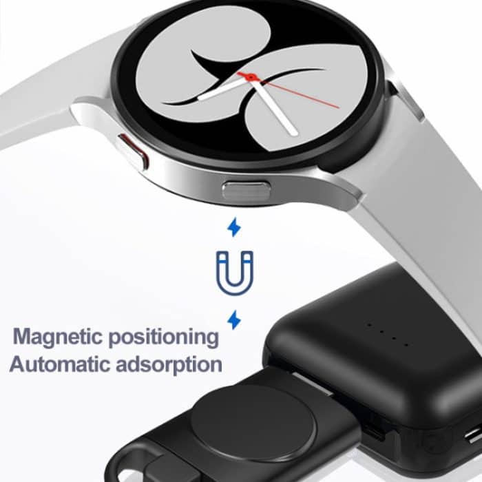 T09-S Tragbares kabelloses Dual-USB-Smartwatch-Ladegerät für die Samsung Watch-Serie, For Samsung Watch Series – Bild 4