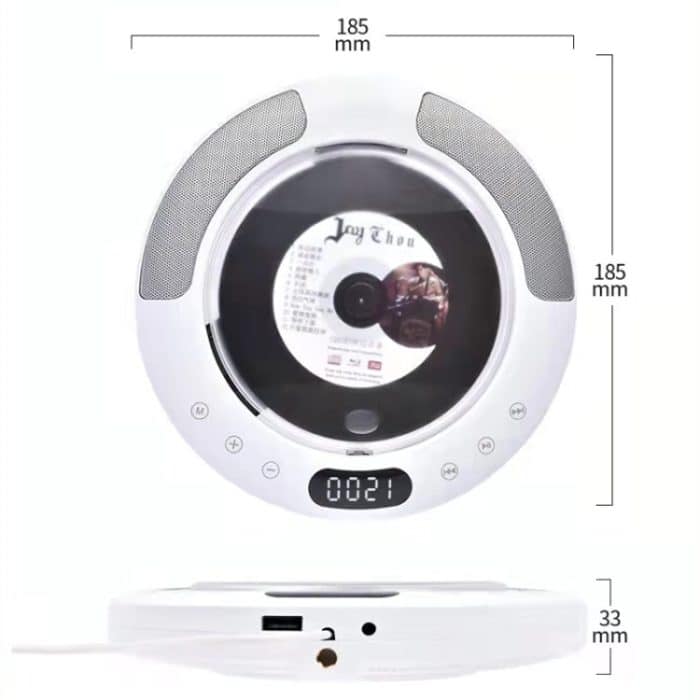 Kecag KC-607 Wandmontierter Bluetooth-CD-Album-CD-Player, KC-607(White) – Bild 2