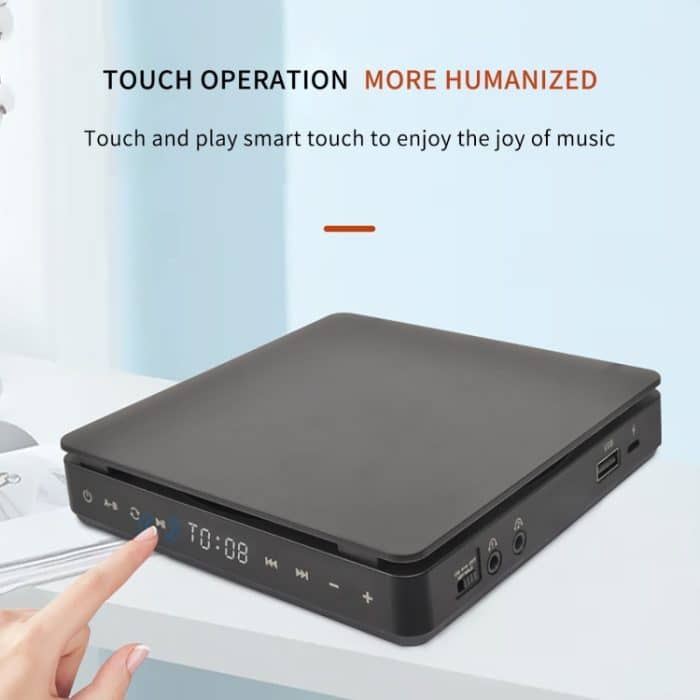 Kecag KC-708 Tragbarer Retro-Disc-Album-CD-Player, Disc Album CD Player(Black) – Bild 5