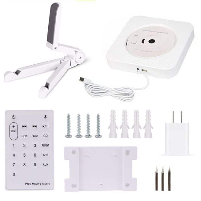 Kecag KC-808 wandmontierter Bluetooth-CD-Player, KC-808 White, KC-808 Blue, KC-808 Black, KC-808 Pink – Bild 2