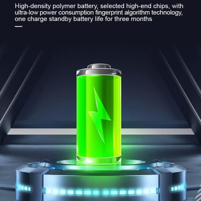 P16 5V Micro-USB-Ladehalbleiter-Fingerabdruckerkennung TSA-Vorhängeschloss, P16 – Bild 6