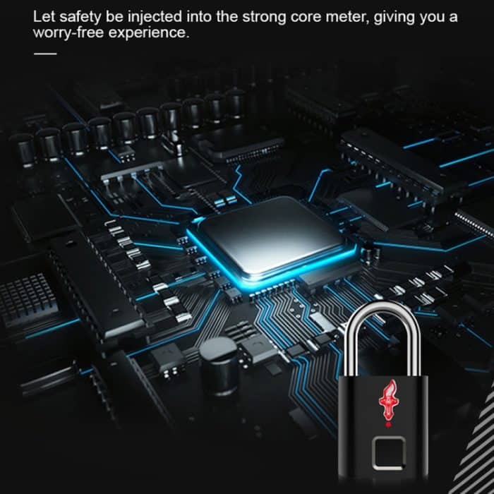 P16 5V Micro-USB-Ladehalbleiter-Fingerabdruckerkennung TSA-Vorhängeschloss, P16 – Bild 7