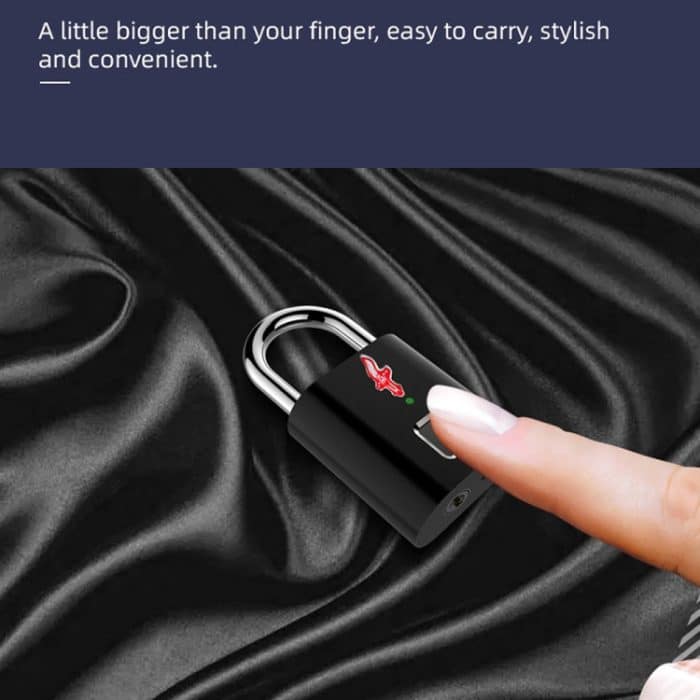 P16 5V Micro-USB-Ladehalbleiter-Fingerabdruckerkennung TSA-Vorhängeschloss, P16 – Bild 8