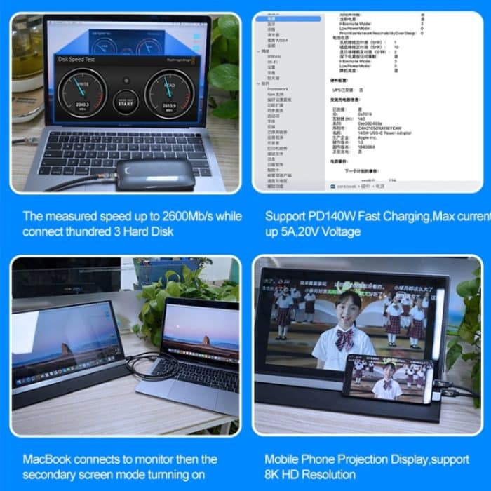 PD240W 40 Gbit/s USB4-Schnelllade-Datenkabel – Bild 3