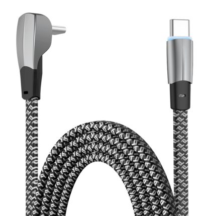 3A USB-C/Typ-C auf USB-C/Typ-C Winkelstück-Schnelllade-Datenkabel