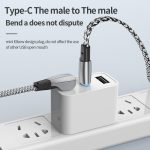 3A USB-C/Typ-C auf USB-C/Typ-C Winkelstück-Schnelllade-Datenkabel – Bild 6