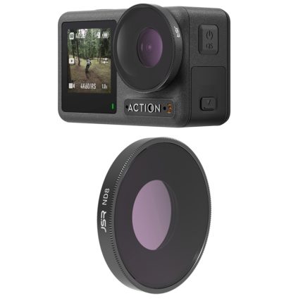 JSR LS Objektivfilter für DJI Osmo Action 3 / GoPro Hero11 Black / HERO10 Black / HERO9 Black, ND8, ND16, ND32, ND64, ND1000, ND8PL, ND16PL, ND32PL, ND64PL
