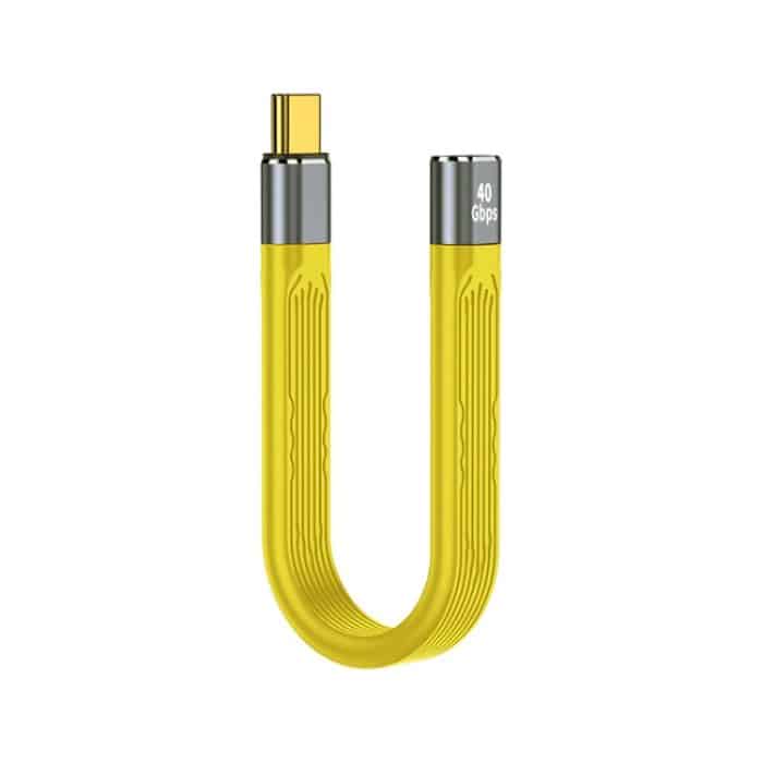100 W 40 Gbit/s USB-C/Typ-C-Buchse auf USB-C/Typ-C-Stecker FPC Flexibles Datenkabel, Länge: 13,8 cm – Bild 1