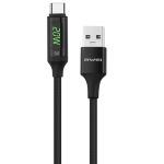 awei CL-123T 1m USB zu USB-C / Typ-C Digitalanzeige Daten Schnellladekabel