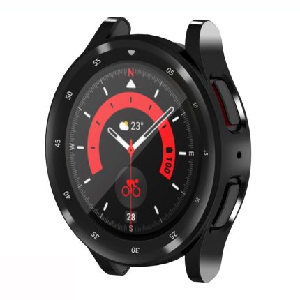 Vollflächiges TPU-Galvanik-Uhrengehäuse, For Samsung Galaxy Watch5 Pro 45mm