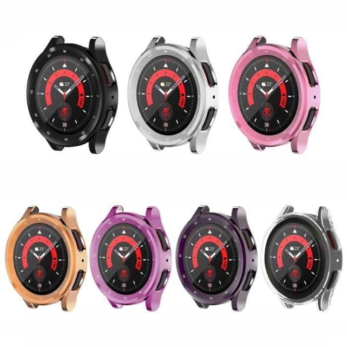 Vollflächiges TPU-Galvanik-Uhrengehäuse, For Samsung Galaxy Watch5 Pro 45mm – Bild 3