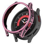 Hängende Skulptur Zweifarbiges schützendes Uhrengehäuse mit gehärteter Glasfolie, For Samsung Galaxy Watch5 Pro 45mm, For Samsung Galaxy Watch5 40mm, For Samsung Galaxy Watch5 44mm, For Samsung Galaxy Watch4 40mm, For Samsung Galaxy Watch4 44mm