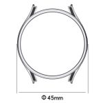 Hängende Skulptur Zweifarbiges schützendes Uhrengehäuse mit gehärteter Glasfolie, For Samsung Galaxy Watch5 Pro 45mm, For Samsung Galaxy Watch5 40mm, For Samsung Galaxy Watch5 44mm, For Samsung Galaxy Watch4 40mm, For Samsung Galaxy Watch4 44mm – Bild 3