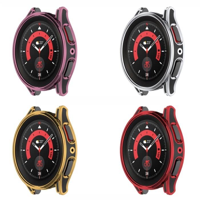 Hängende Skulptur Zweifarbiges schützendes Uhrengehäuse mit gehärteter Glasfolie, For Samsung Galaxy Watch5 Pro 45mm, For Samsung Galaxy Watch5 40mm, For Samsung Galaxy Watch5 44mm, For Samsung Galaxy Watch4 40mm, For Samsung Galaxy Watch4 44mm – Bild 4