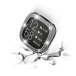 Zweireihiges Diamant-Galvanik-PC-Uhrengehäuse, For Fitbit Versa 4 / Sense 2 – Bild 6
