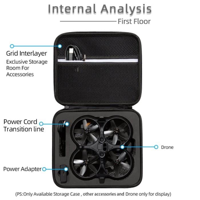 Drohnenkörper, quadratisch, stoßfest, Hartschale, Aufbewahrungstasche, Größe: 28 x 23 x 10 cm, For DJI Avata 28 x 23 x 10cm, For DJI Avata – Bild 6