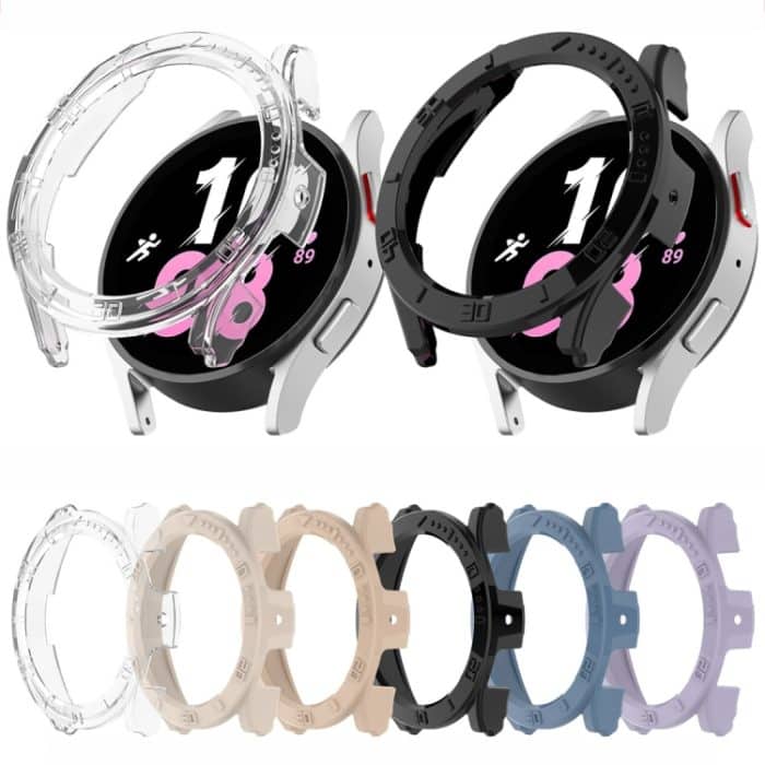 PC-Uhrenschutzhülle mit halber Abdeckung und Skala, For Samsung Galaxy Watch5 / Watch4 40mm, For Samsung Galaxy Watch5 / Watch4 44 mm – Bild 3