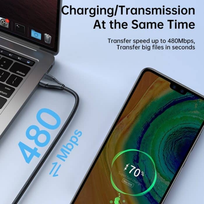 JOYROOM 3A USB-auf-Typ-C-Schnelllade-Datenkabel der Surpass-Serie – Bild 6