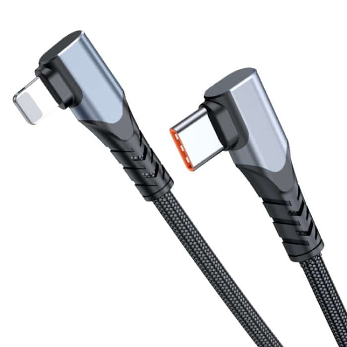 ADC-009 20 W USB-C/Typ-C auf 8-poliges Doppelwinkel-Datenkabel – Bild 2