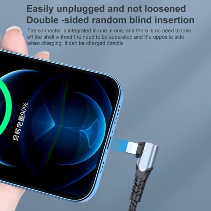 ADC-009 20 W USB-C/Typ-C auf 8-poliges Doppelwinkel-Datenkabel – Bild 5