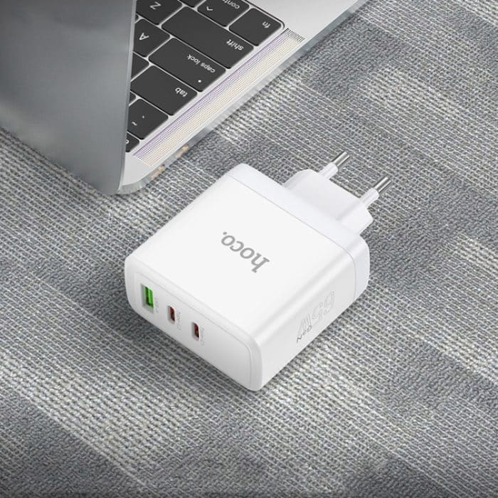 hoco N30 Glory PD 65W USB+ Dual USB-C/Typ-C Schnittstelle Schnelllade-Ladegerät – Bild 5