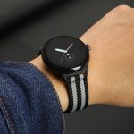 Uhrenarmband mit gewebter Nylon-Stahlschnalle, For Google Pixel Watch – Bild 3