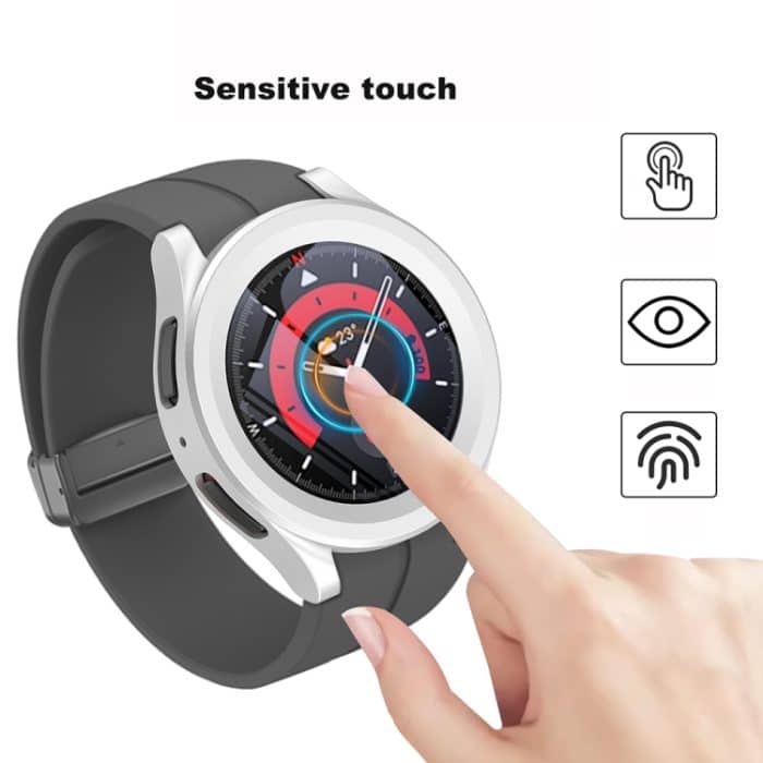 Schutzhülle für Kraftstoffeinspritzuhr aus PC + gehärtetem Film, For Samsung Galaxy Watch5 Pro 45mm – Bild 3