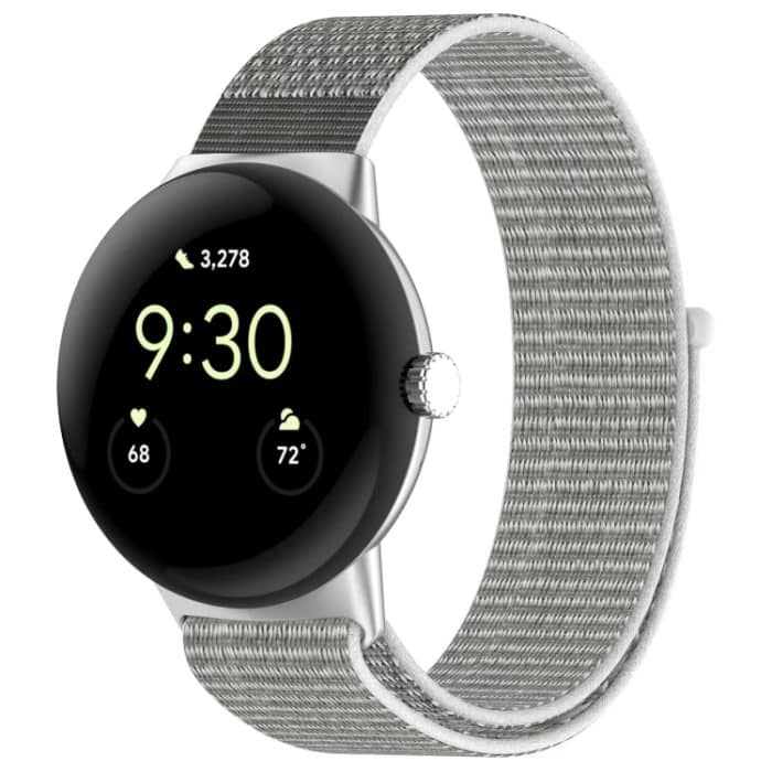 Uhrenarmband mit Metallkopf und Nylonschlaufe, For Google Pixel Watch – Bild 2