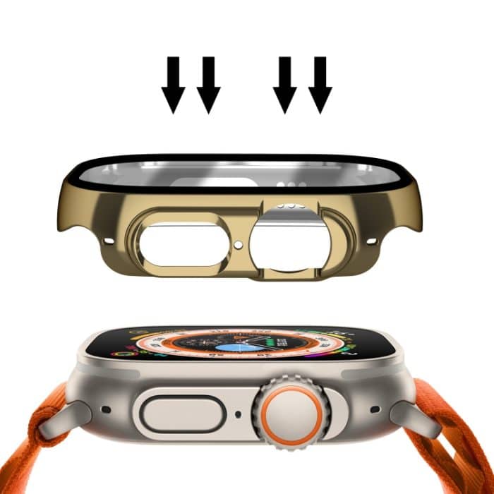 Integriertes Uhrengehäuse aus glänzendem PC-Hartglas, For Apple Watch Ultra 2 / Ultra 49mm – Bild 5