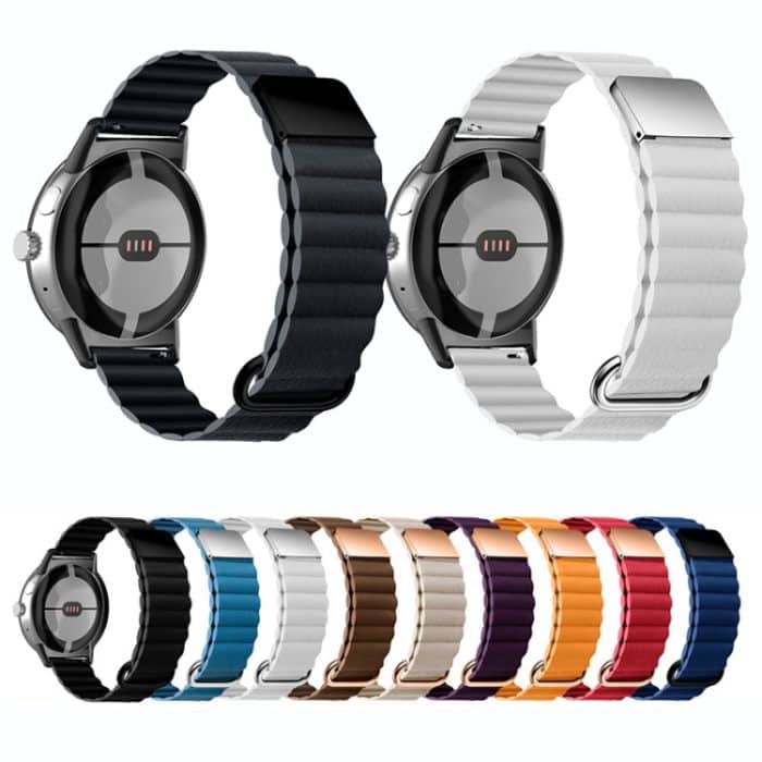Magnetisches Echtleder-Uhrenarmband mit umgekehrter Schnalle, For Google Pixel Watch – Bild 2