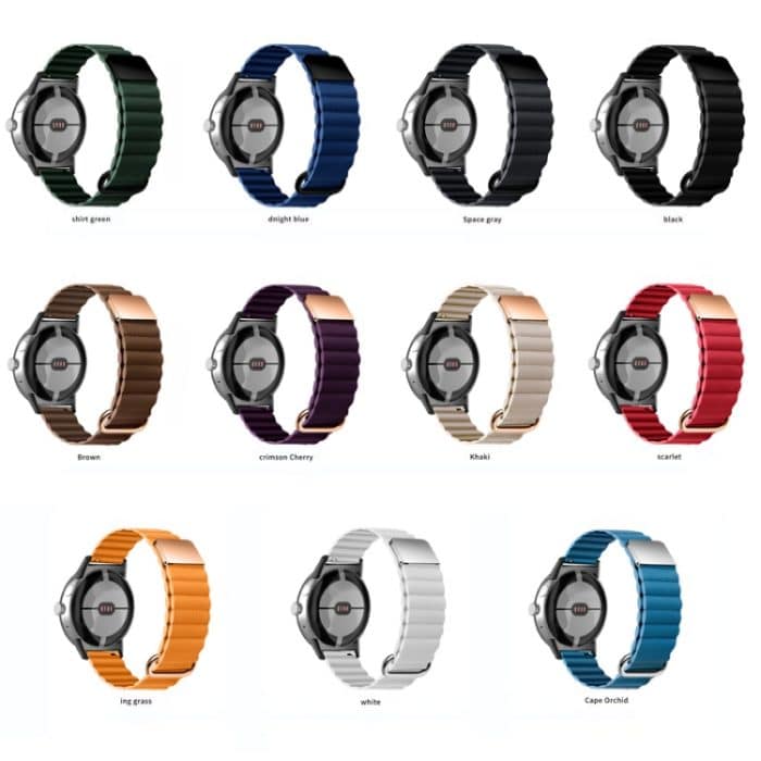 Magnetisches Echtleder-Uhrenarmband mit umgekehrter Schnalle, For Google Pixel Watch – Bild 3