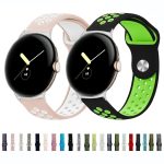 Zweifarbiges Silikon-Uhrenarmband mit umgekehrter Schnalle, For Google Pixel Watch – Bild 2