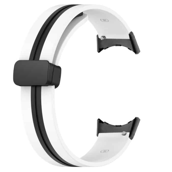Zweifarbiges Silikon-Uhrenarmband mit Faltschließe, For Google Pixel Watch – Bild 4