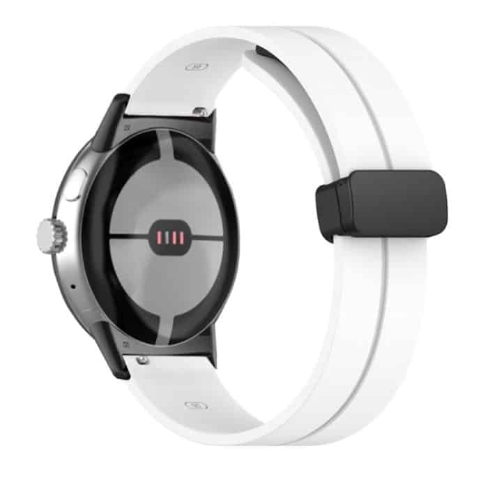 Einfarbiges Silikon-Uhrenarmband mit Faltschließe, For Google Pixel Watch – Bild 1