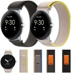 Nylon-Uhrenarmband mit Schleife und silbernem Verbindungsstück, For Google Pixel Watch – Bild 2