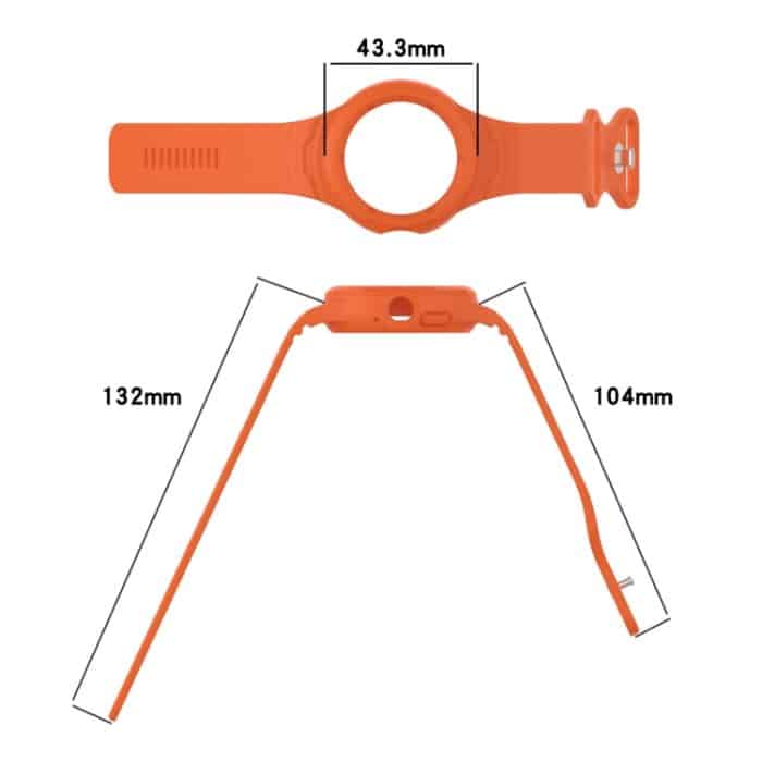 Integriertes Uhrenarmband aus Silikon mit Lederstruktur, For Google Pixel Watch – Bild 4