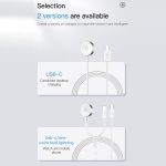 TOTUDESIGN CACW-073 USB-C / Typ-C Uhren-Geflechtdraht-Magnetladegerät, CACW-073 – Bild 2