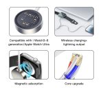 TOTUDESIGN CACW-073 USB-C / Typ-C Uhren-Geflechtdraht-Magnetladegerät, CACW-073 – Bild 3