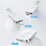 Für Apple Watch TOTUDESIGN Watch kabelloses magnetisches Ladegerät, USB-A, USB-C / Type-C, 8 Pin – Bild 2