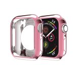 Überzug TPU-Schutzhülle mit rundem Loch und Aushöhlung, For Apple Watch Series 3 & 2 & 1 38mm, For Apple Watch Series 5 & 4 44mm, For Apple Watch Series 6 & SE & 5 & 4 44mm