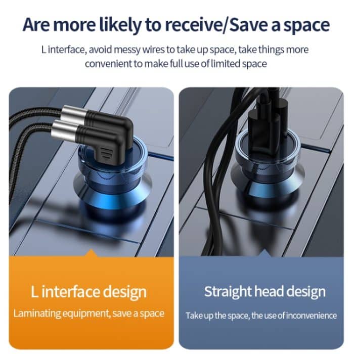 A9 30 W USB-C/Typ-C auf 8-poliges Doppelwinkel-Datenkabel – Bild 5