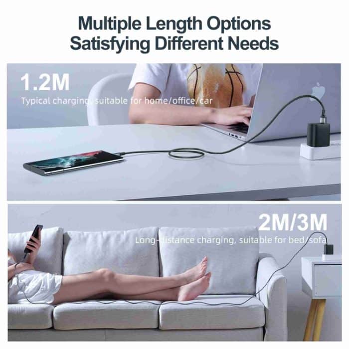 JOYROOM S-CC100A10 100-W-USB-C/Typ-C-zu-USB-C/Typ-C-Schnelllade-Datenkabel der außergewöhnlichen Serie – Bild 10