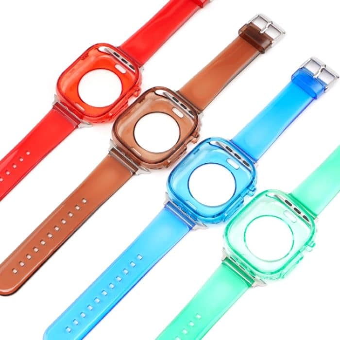 Glacier Jelly Uhrenarmband mit transparentem TPU-Gehäuse, For Apple Watch Ultra 49mm – Bild 4