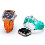 Fluorkautschuk-Uhrenarmband mit transparentem Panzergehäuse, For Apple Watch Ultra 49mm – Bild 3