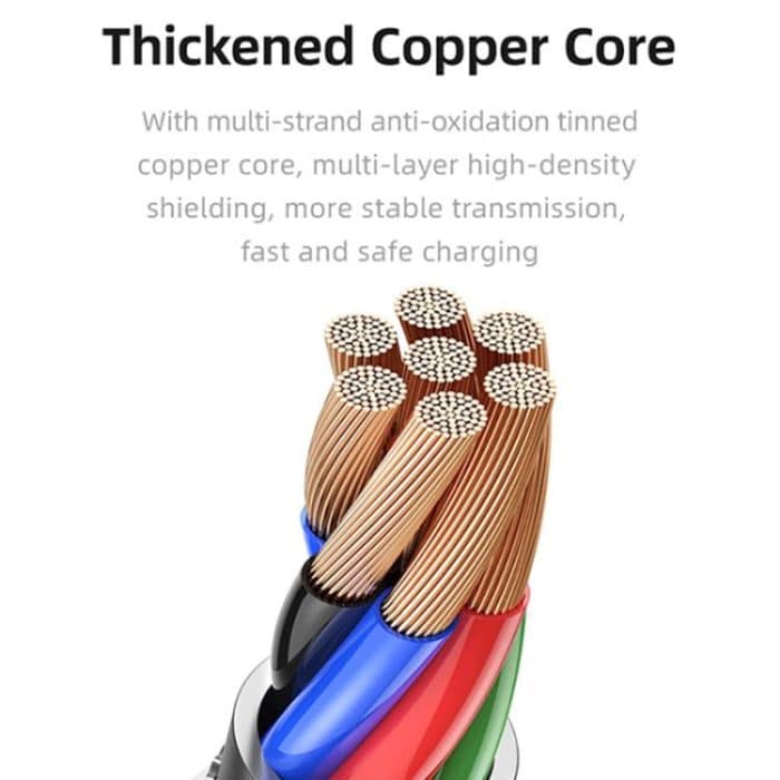 USAMS US-SJ601 U84 USB-auf-USB-C/Typ-C 3A Ladedatenkabel – Bild 5