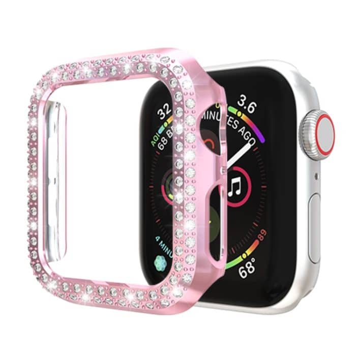 Zweireihige Diamanten-PC-Schutzhülle, For Apple Watch Series 5 & 4 44mm, For Apple Watch Series 3 & 2 & 1 38mm – Bild 1